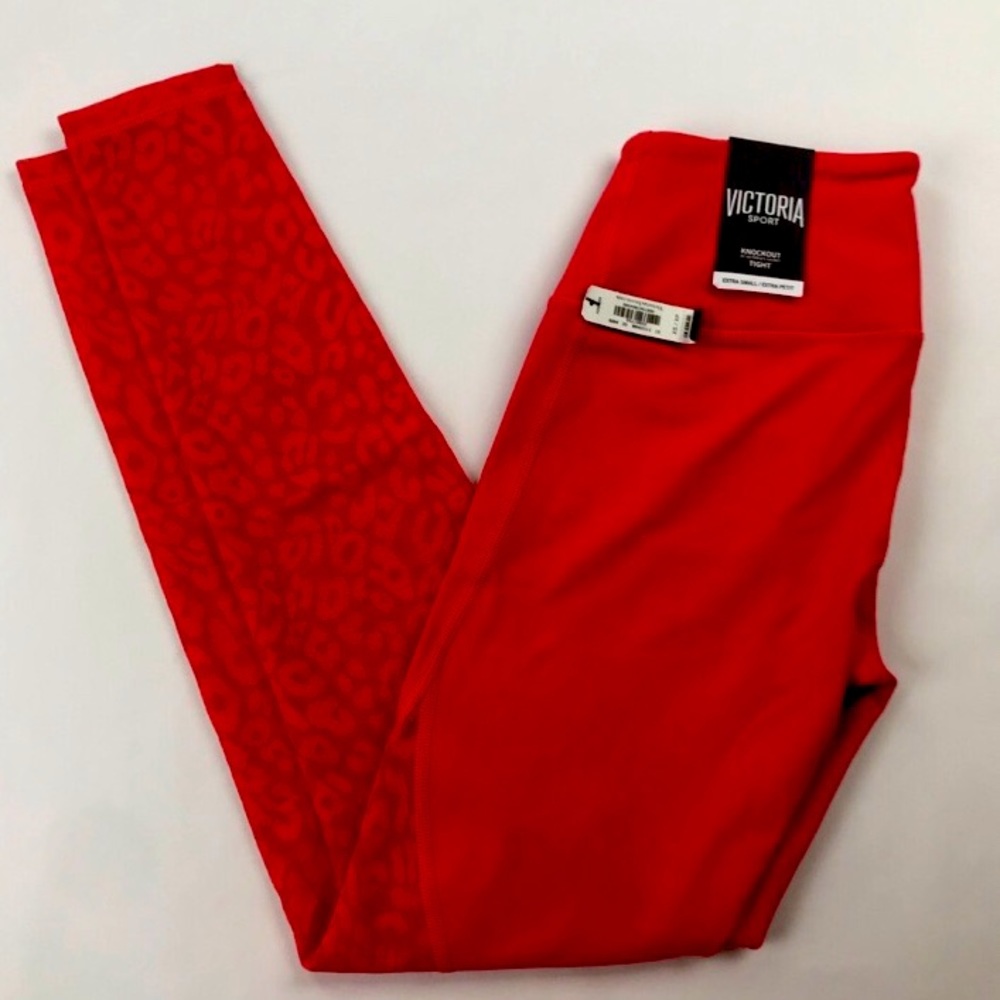 VICTORIA SPORT LEOPARD MESH KNOCKOUT LEGGING NWOT!